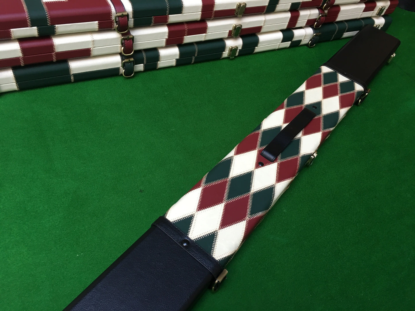 NEW HIGH QUALITY 3/4 SNOOKER CUE CASE EXTRA WIDE H6609-3