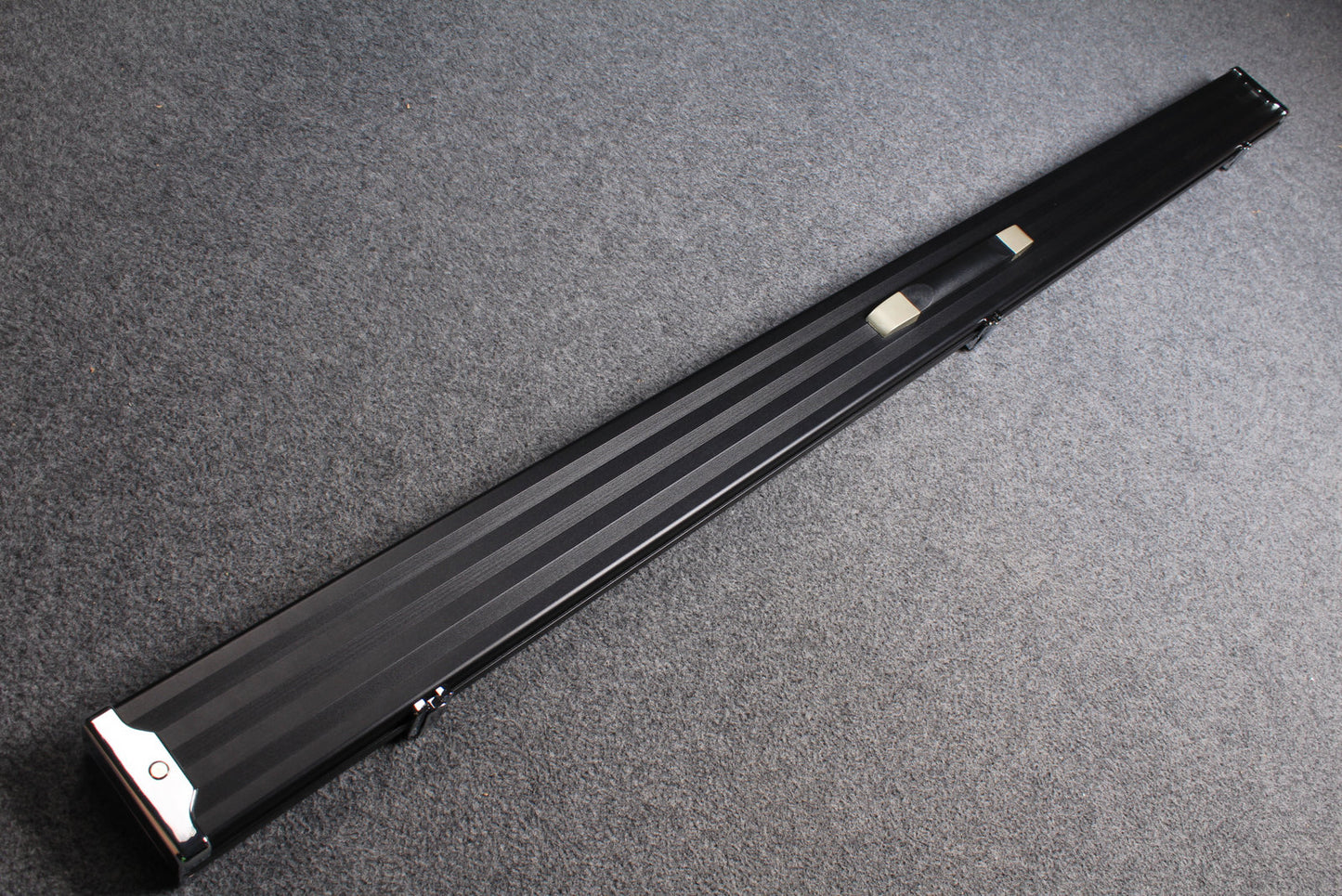 Wide 1 Piece Cue Case Pro Aluminium Snooker Cue Case With Metal Ends 60" three slots 1PC3-BLK