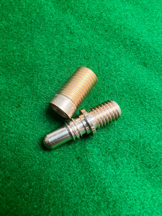 Cue Butt Brass Pin and Socket for Mini Butt or Extension