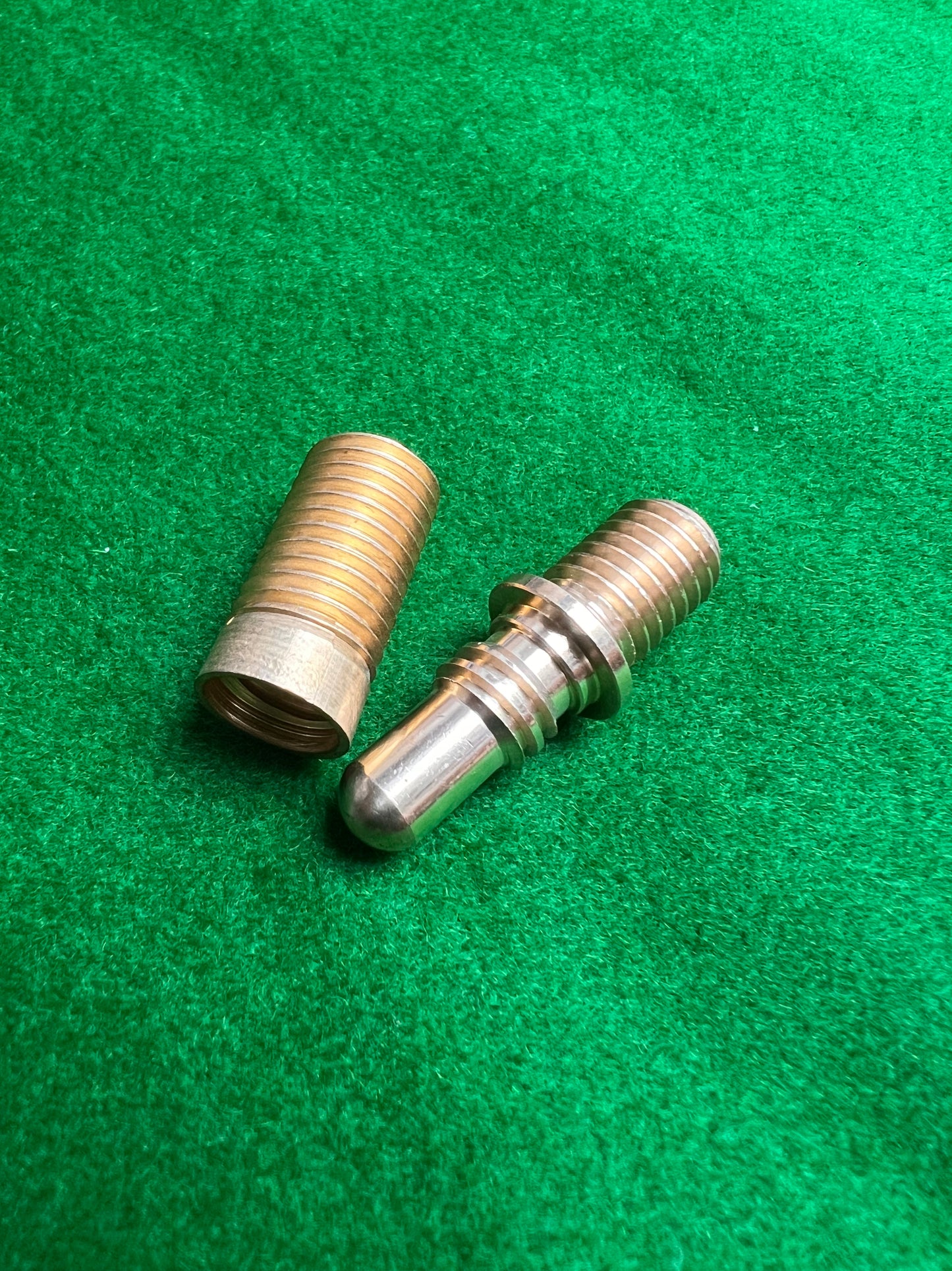 Cue Butt Brass Pin and Socket for Mini Butt or Extension