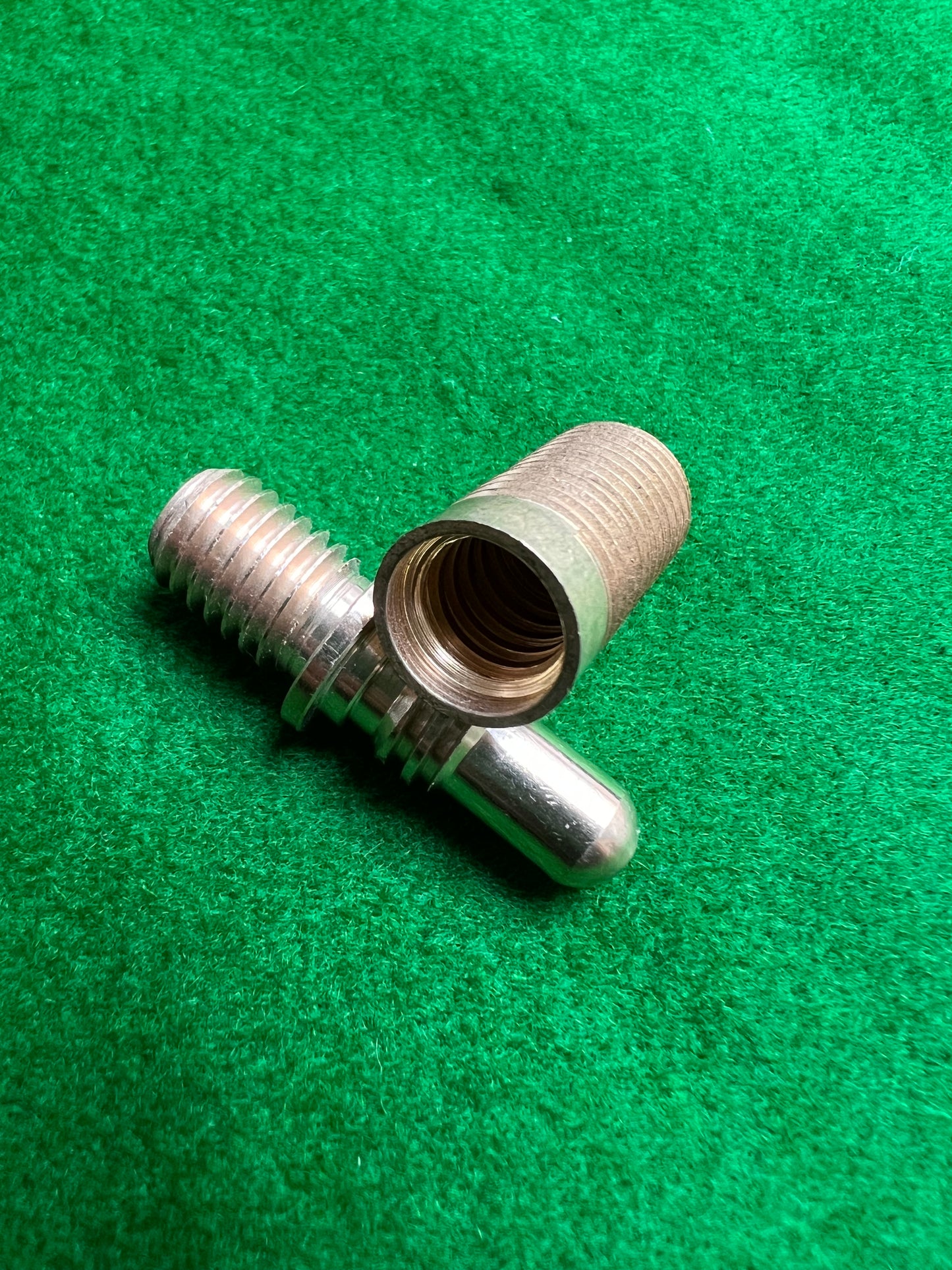 Cue Butt Brass Pin and Socket for Mini Butt or Extension