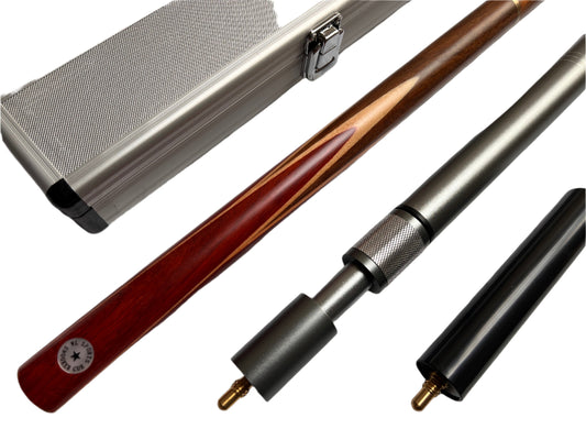 Star handmade 3/4 snooker cue set with case & extensions