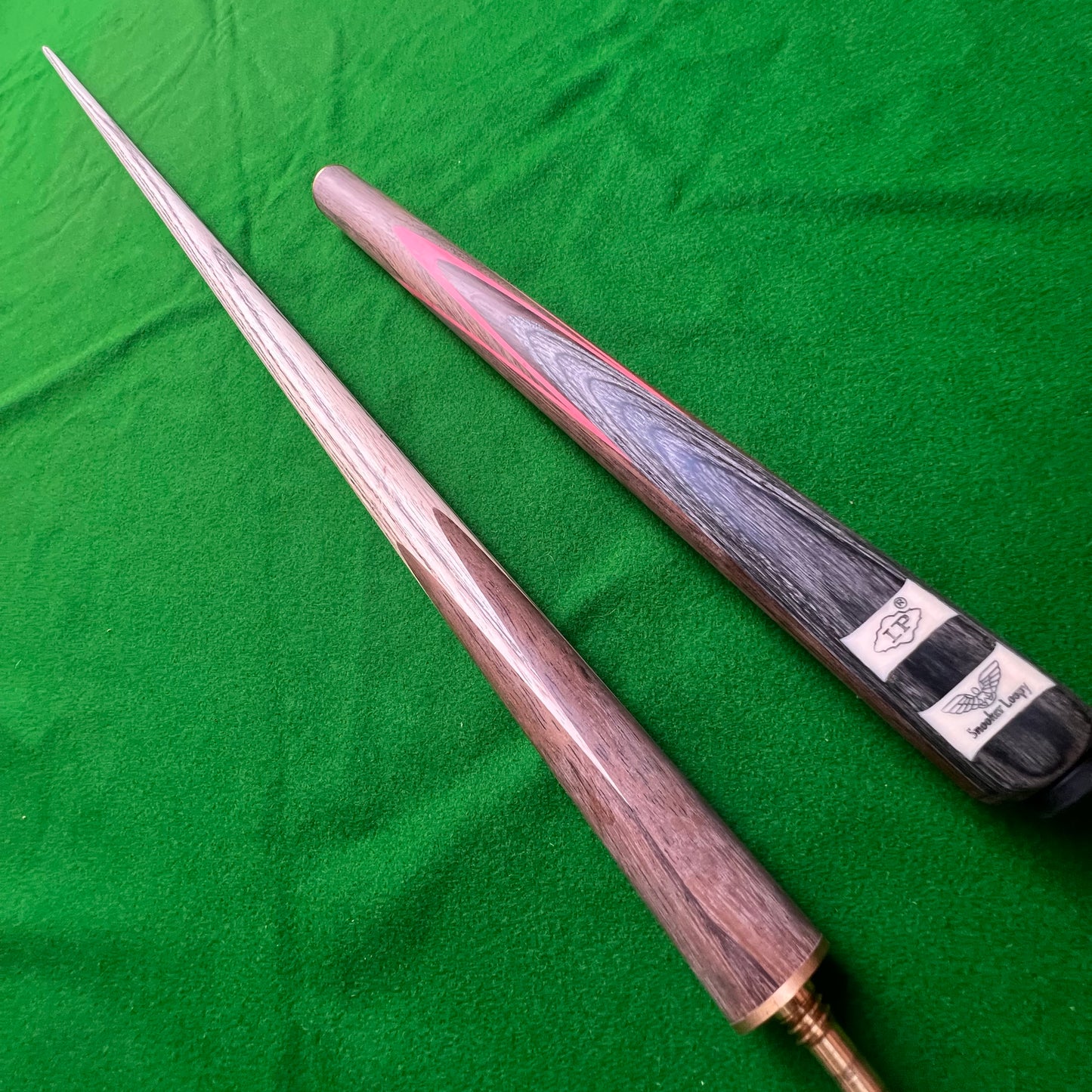 LP HANDMADE ASH SNOOKER CUE 3/4 JOINTED - SNOOKER LOOPY COLLECTION