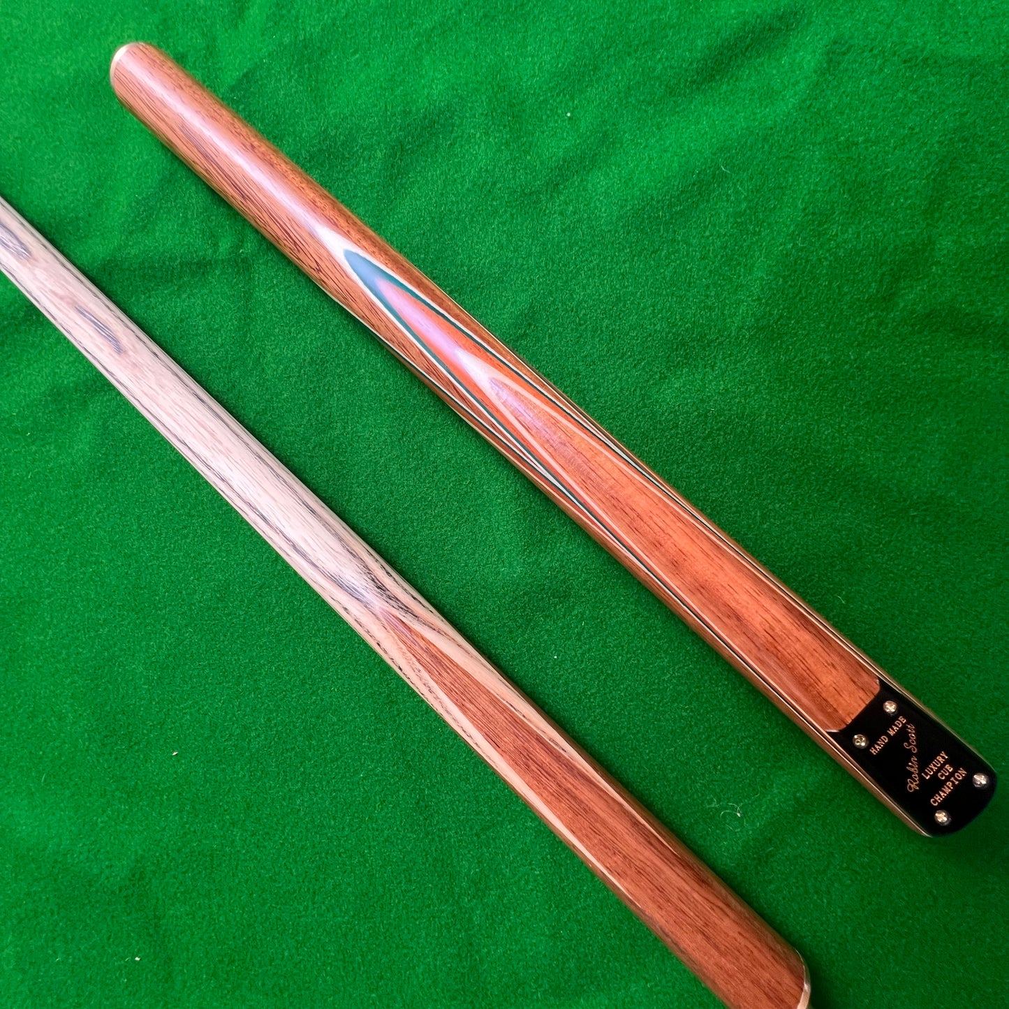 ROBIN SCOTT 3/4 HANDMADE SNOOKER CUE 9.5MM TIP