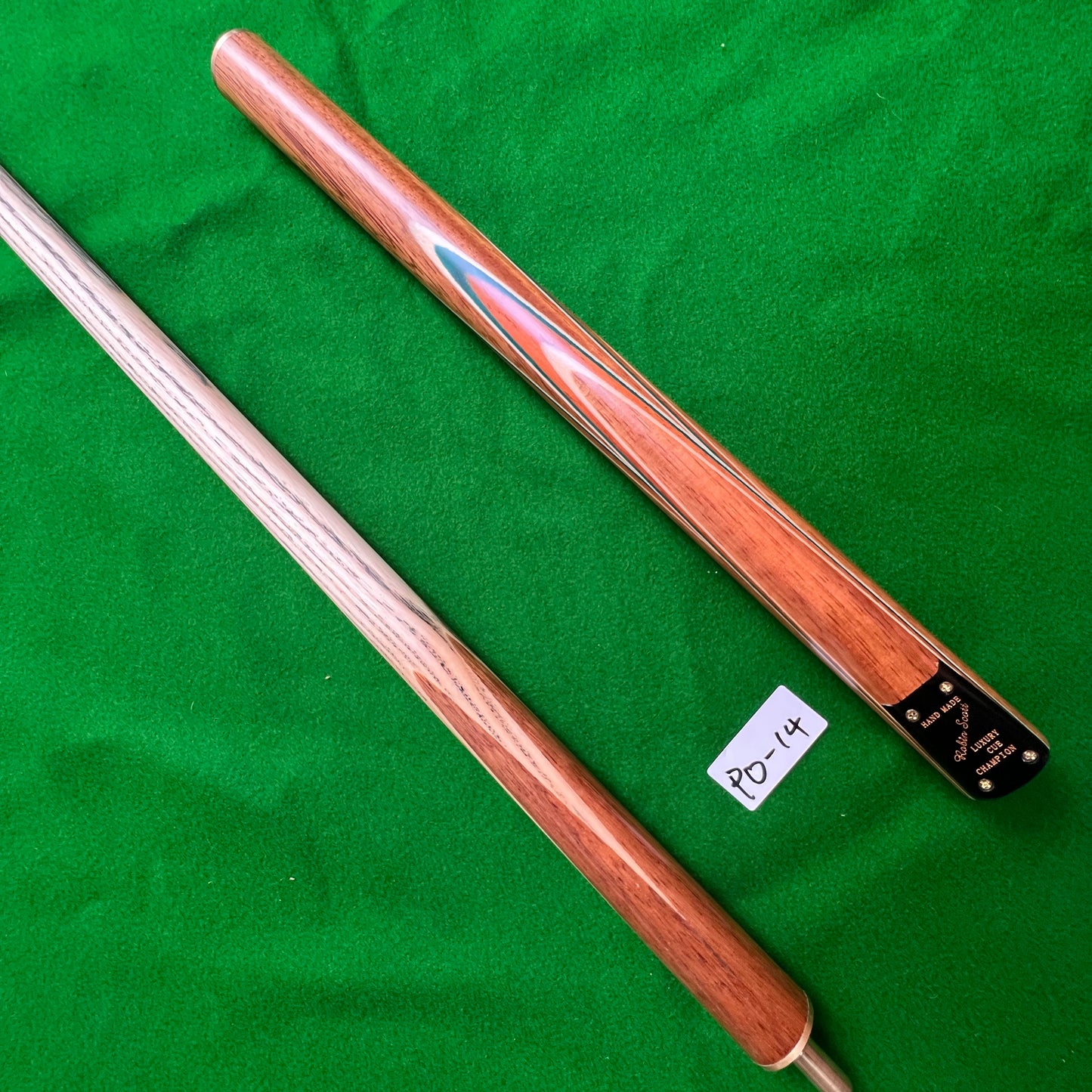 ROBIN SCOTT 3/4 HANDMADE SNOOKER CUE 9.5MM TIP