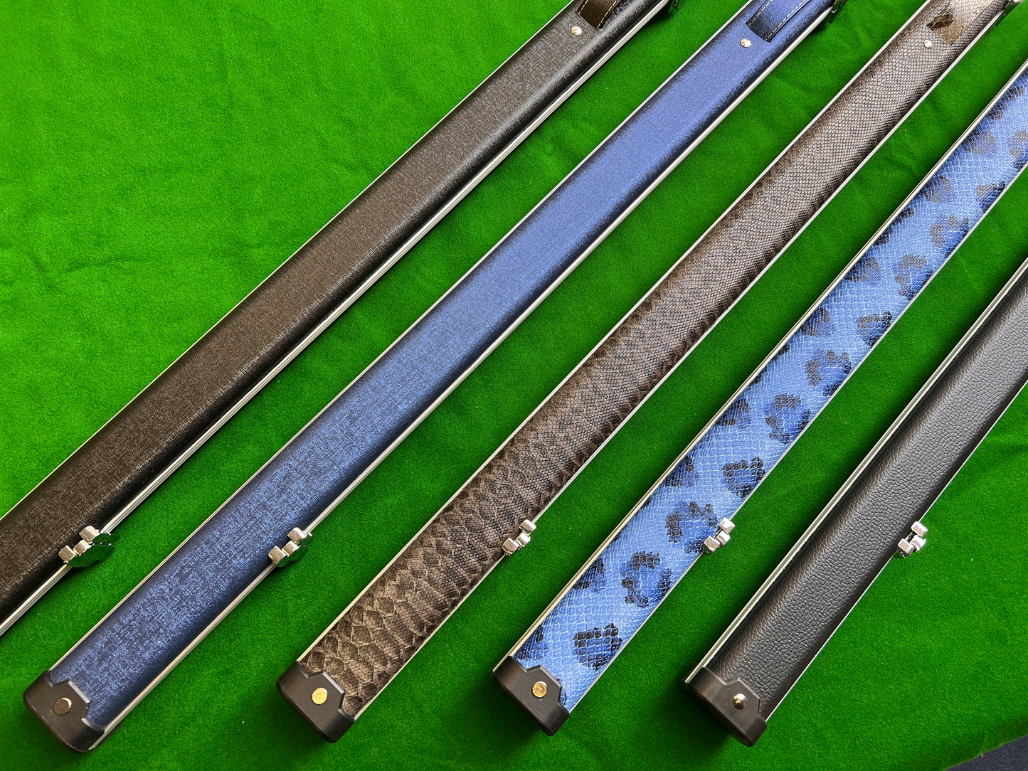 Slimline 1 Piece Cue Case Pro Aluminium Snooker Cue Case - Halo Style