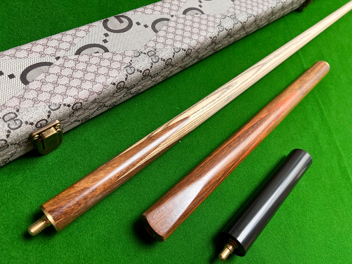 Handmade 3/4 English Pool Cue Value Set With Case