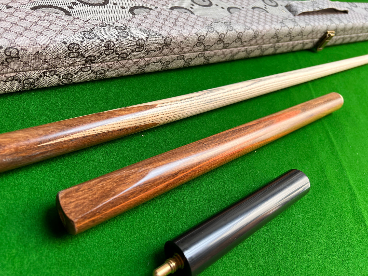 Handmade 3/4 English Pool Cue Value Set With Case