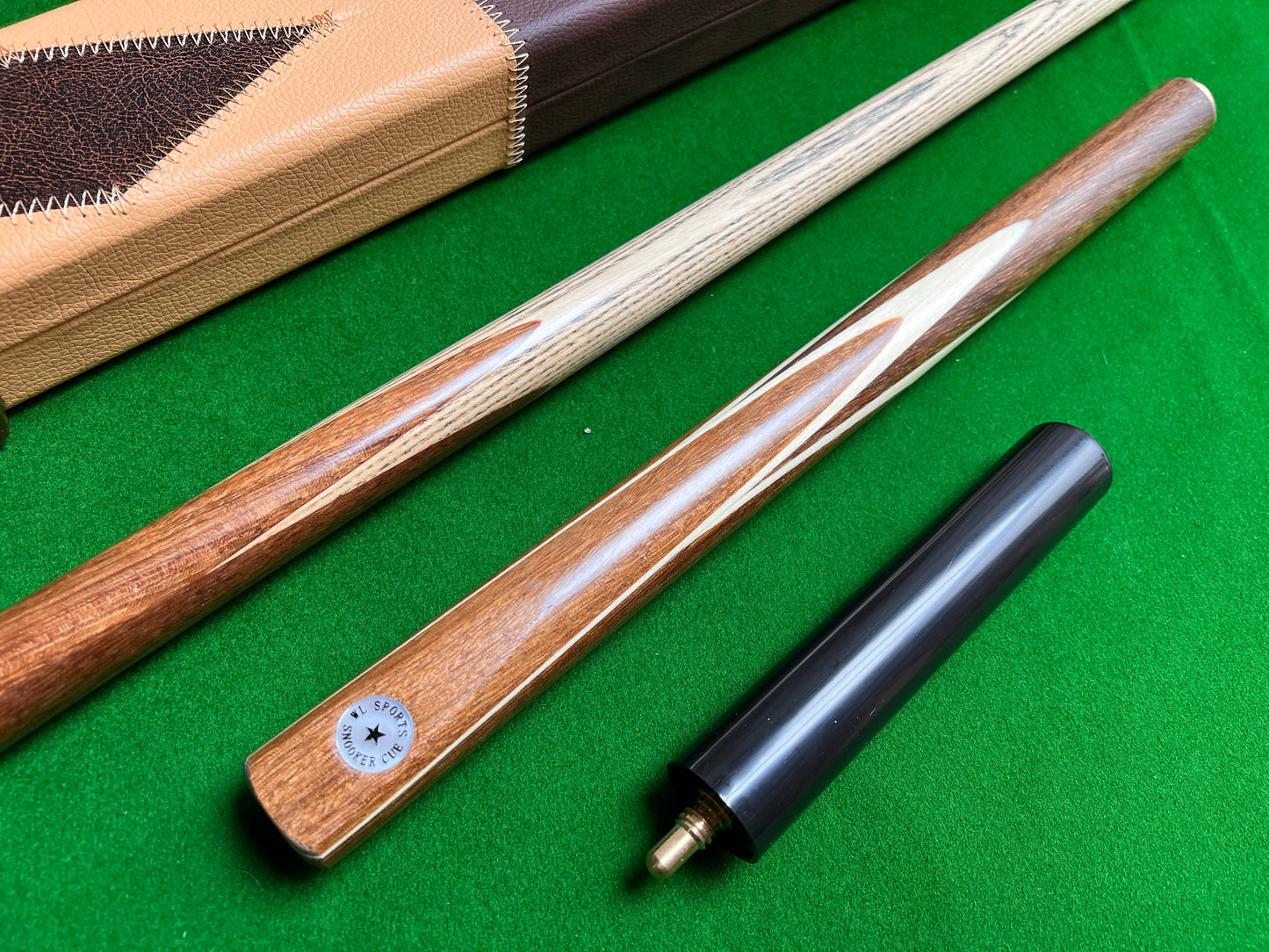 Handmade 3/4 English Pool Cue Value Set With Case