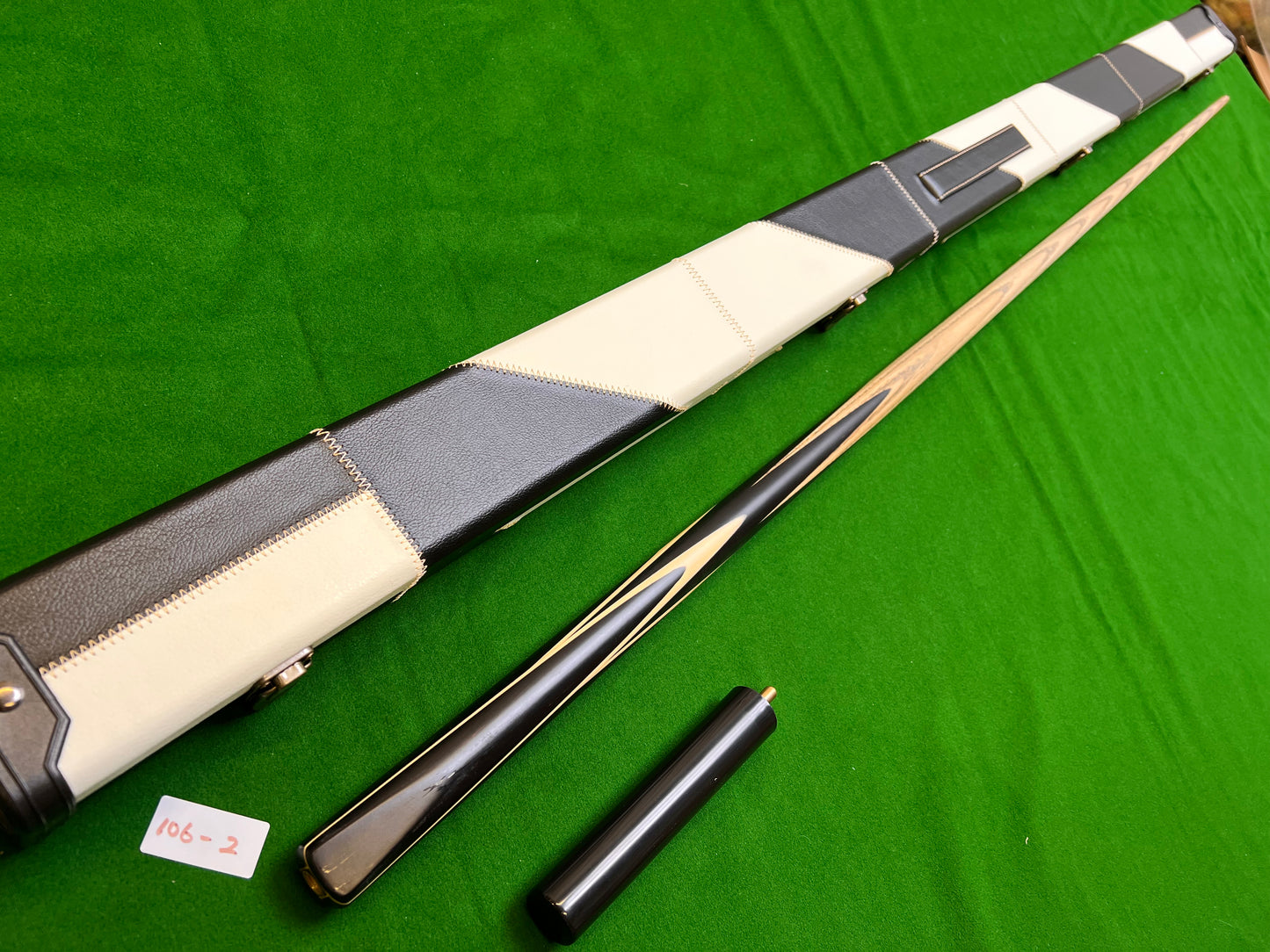 Pre Owned 1 Piece Ebony Handmade snooker cue set