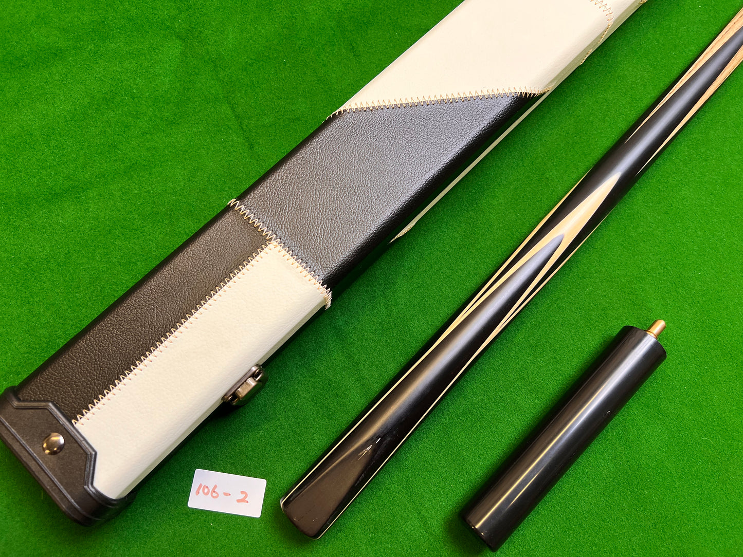Pre Owned 1 Piece Ebony Handmade snooker cue set