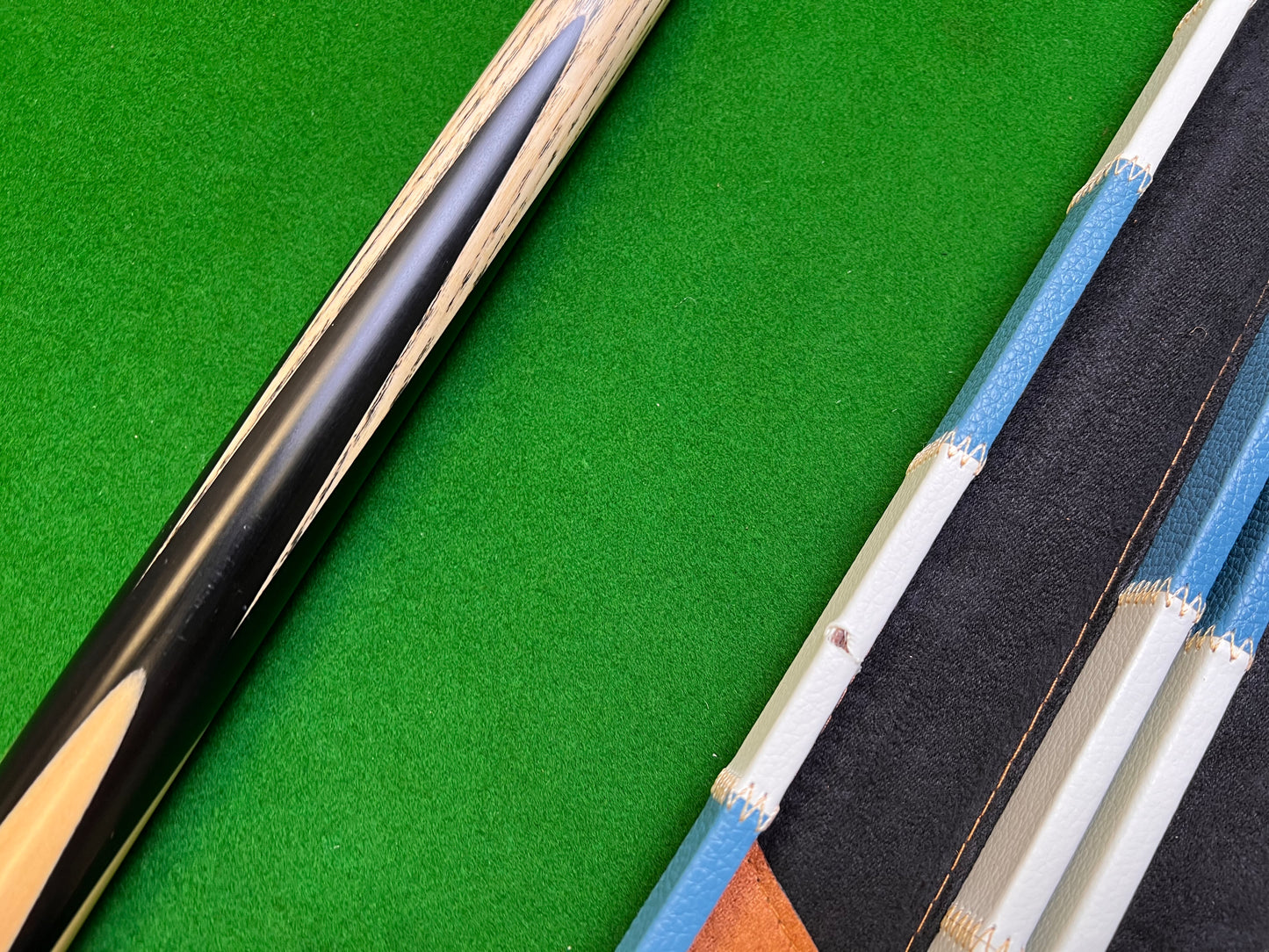 Pre Owned 1 Piece Ebony Handmade snooker cue set