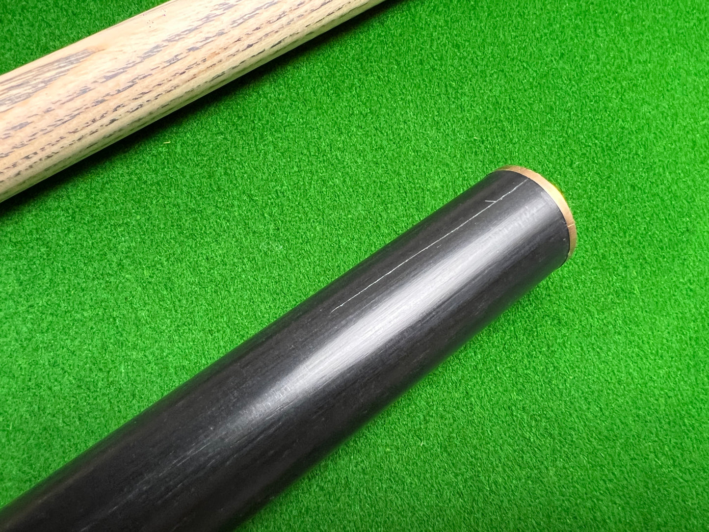 Pre Owned 3/4 Jointed Ebony Handmade snooker cue set