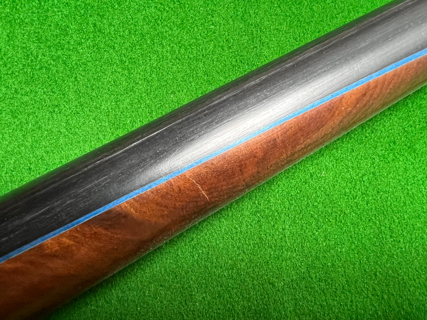 Pre Owned 3/4 Jointed Ebony Handmade snooker cue set