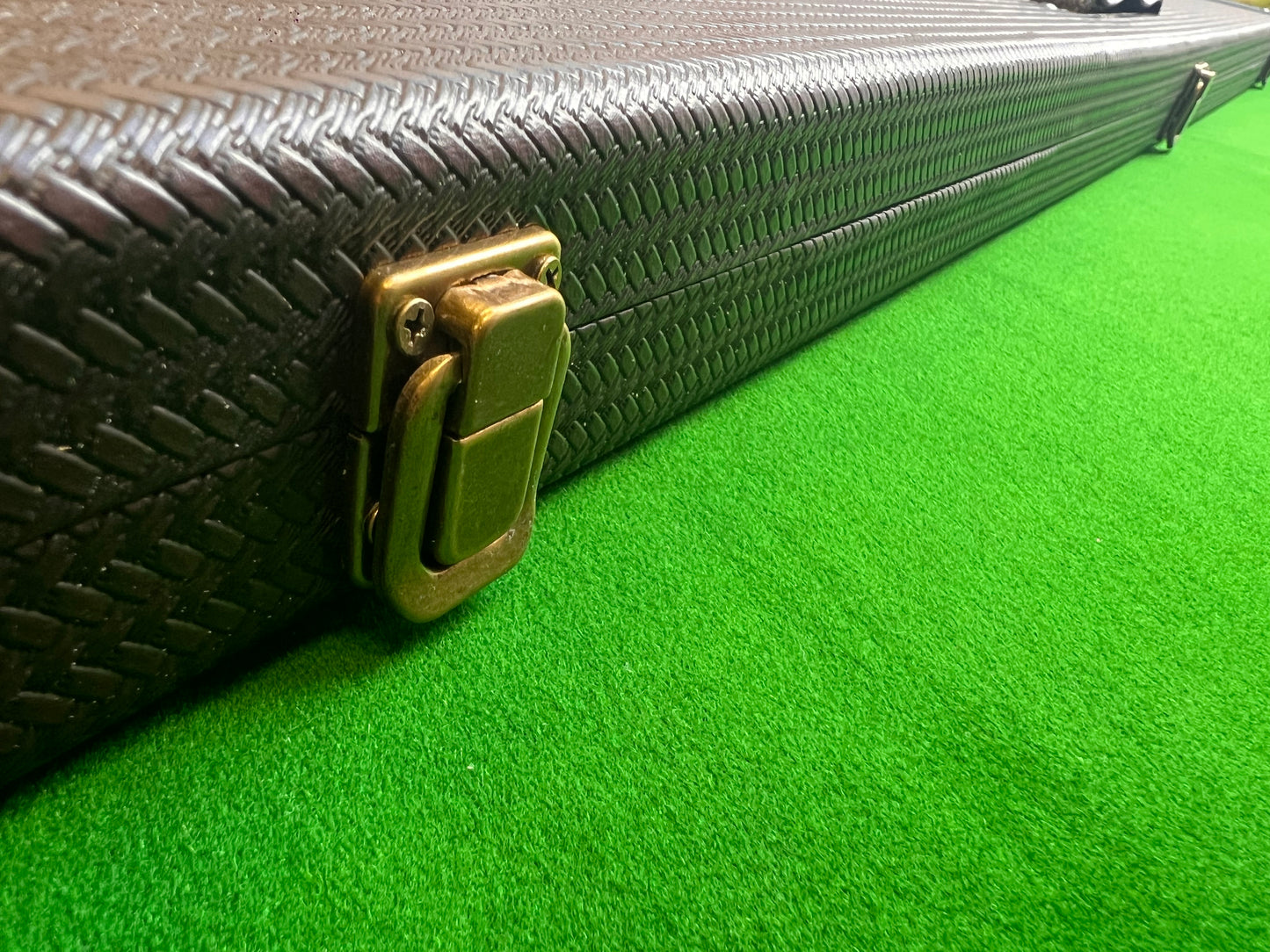 3/4 Wide Snooker Pool Cue Case with Plastic Ends 3 Slots M6016