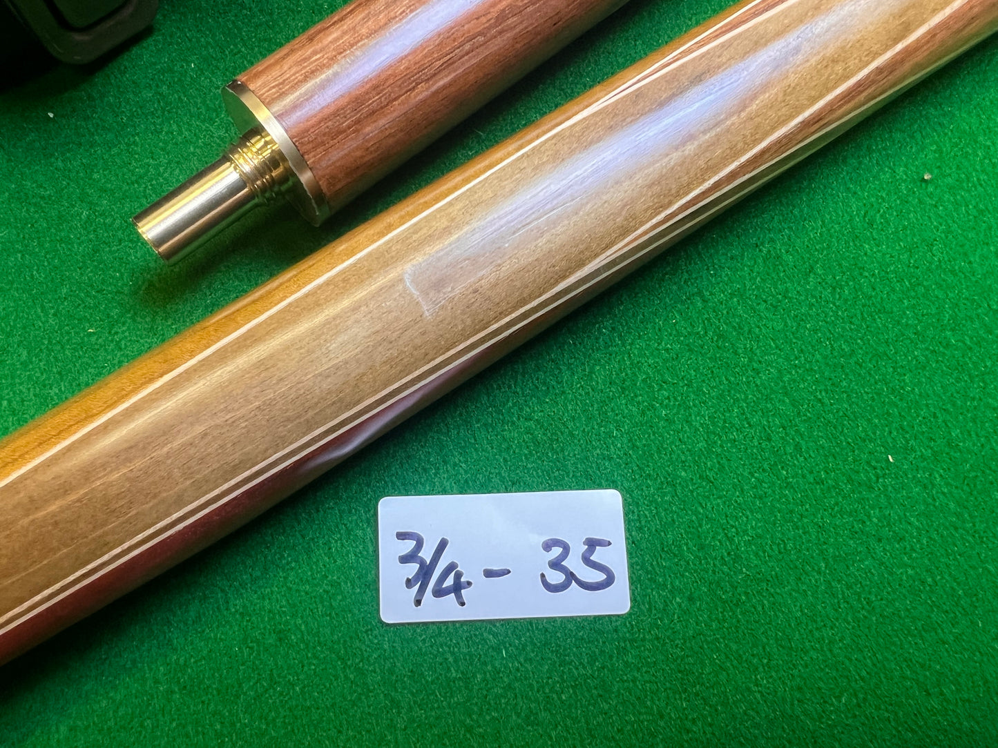 Pre Owned - Michael's 3/4 HANDMADE SNOOKER CUE 9.5MM TIP
