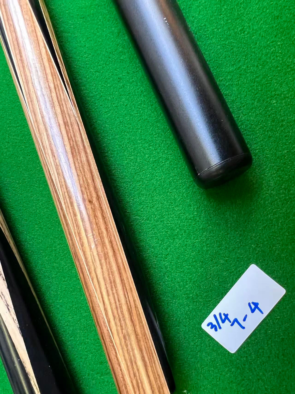 Pre Owned Ray Dean 3/4 Jointed Handmade Snooker English Pool cue set 9mm tip + Case