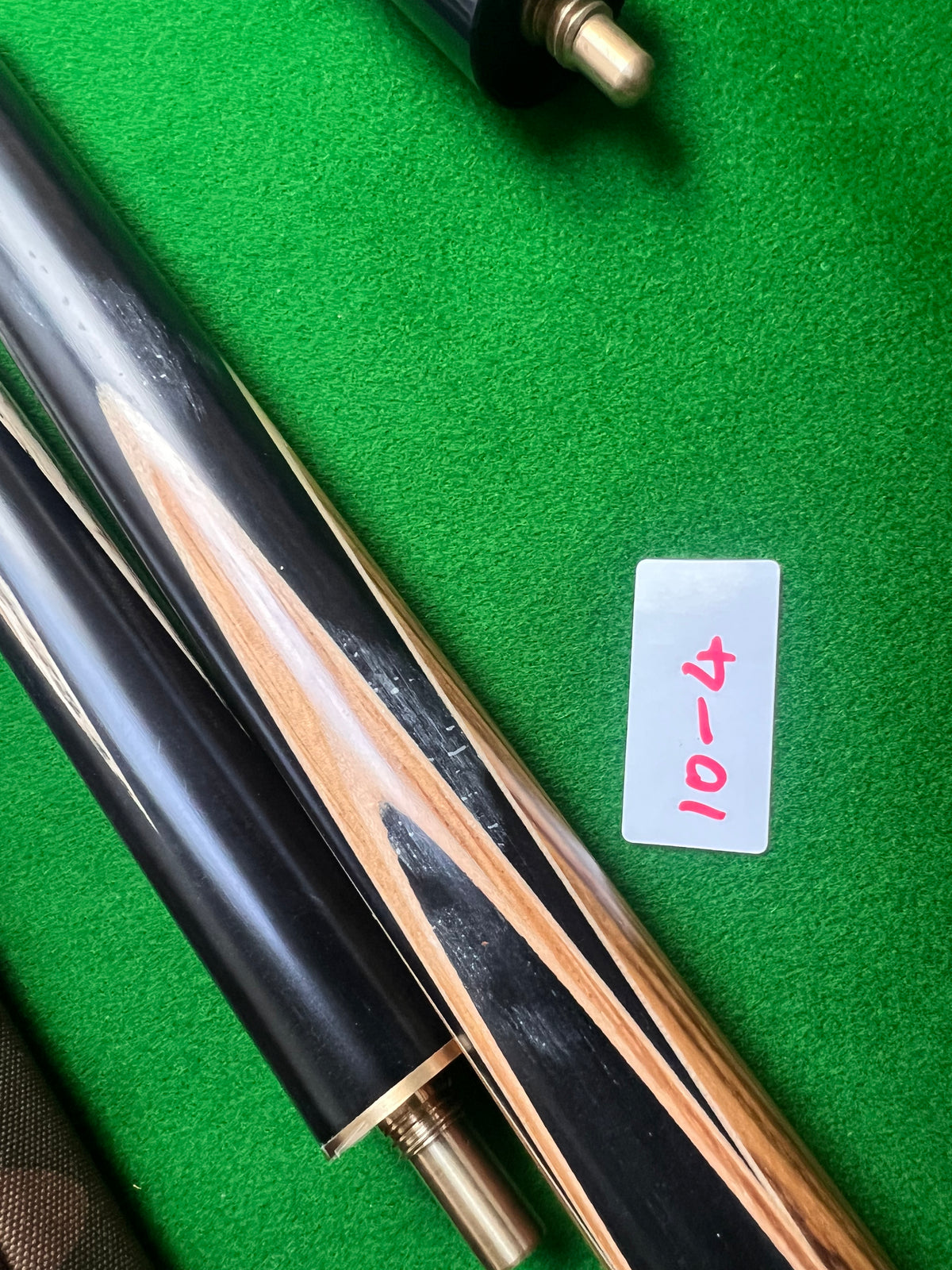 Pre Owned Ray Dean 3/4 Jointed Handmade Snooker English Pool cue set 9mm tip + Case