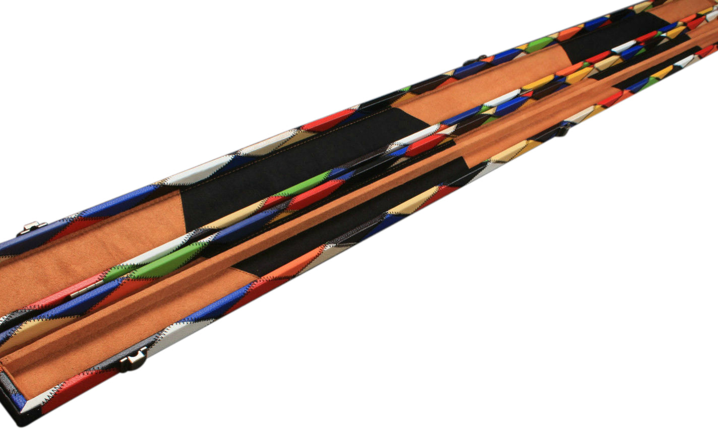 One Piece Harlequin Handmade Hard Diamond Cue Case G62598-4