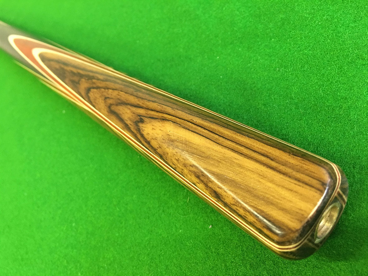 ONE PIECE 1 PC ASH SHAFT BLACK EBONY HANDMADE SNOOKER CUE WDC