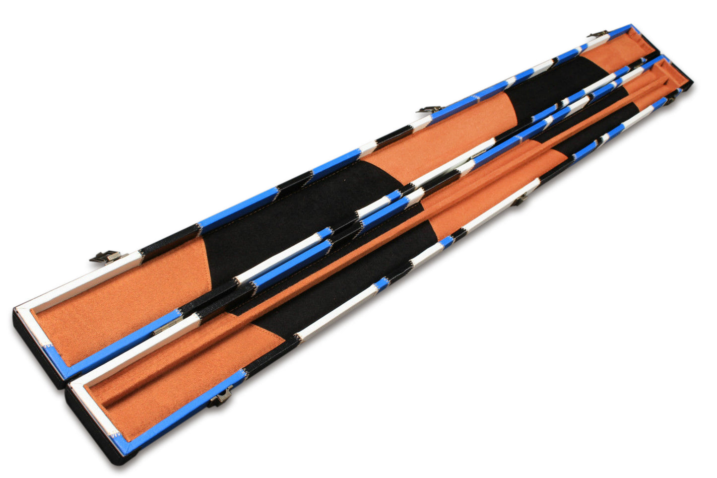 3/4 HANDMADE HARD SNOOKER CUE CASE POOL CUE CASE E6122-2