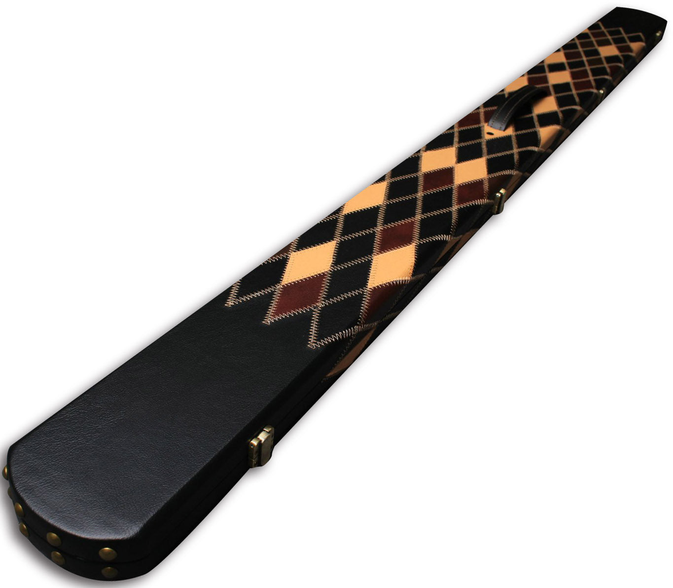 ONE PIECE WIDE BILLIARDS POOL SNOOKER CUE CASE GORGEOUS LOOK WITH 3 SLOTS J6107-10