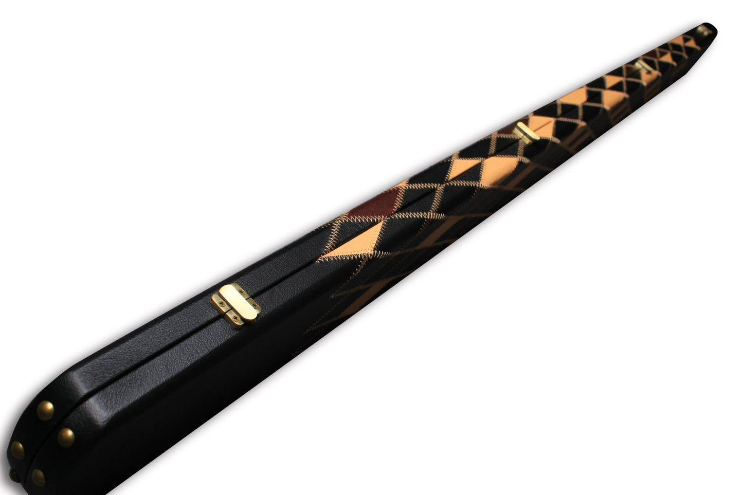 ONE PIECE WIDE BILLIARDS POOL SNOOKER CUE CASE GORGEOUS LOOK WITH 3 SLOTS J6107-10