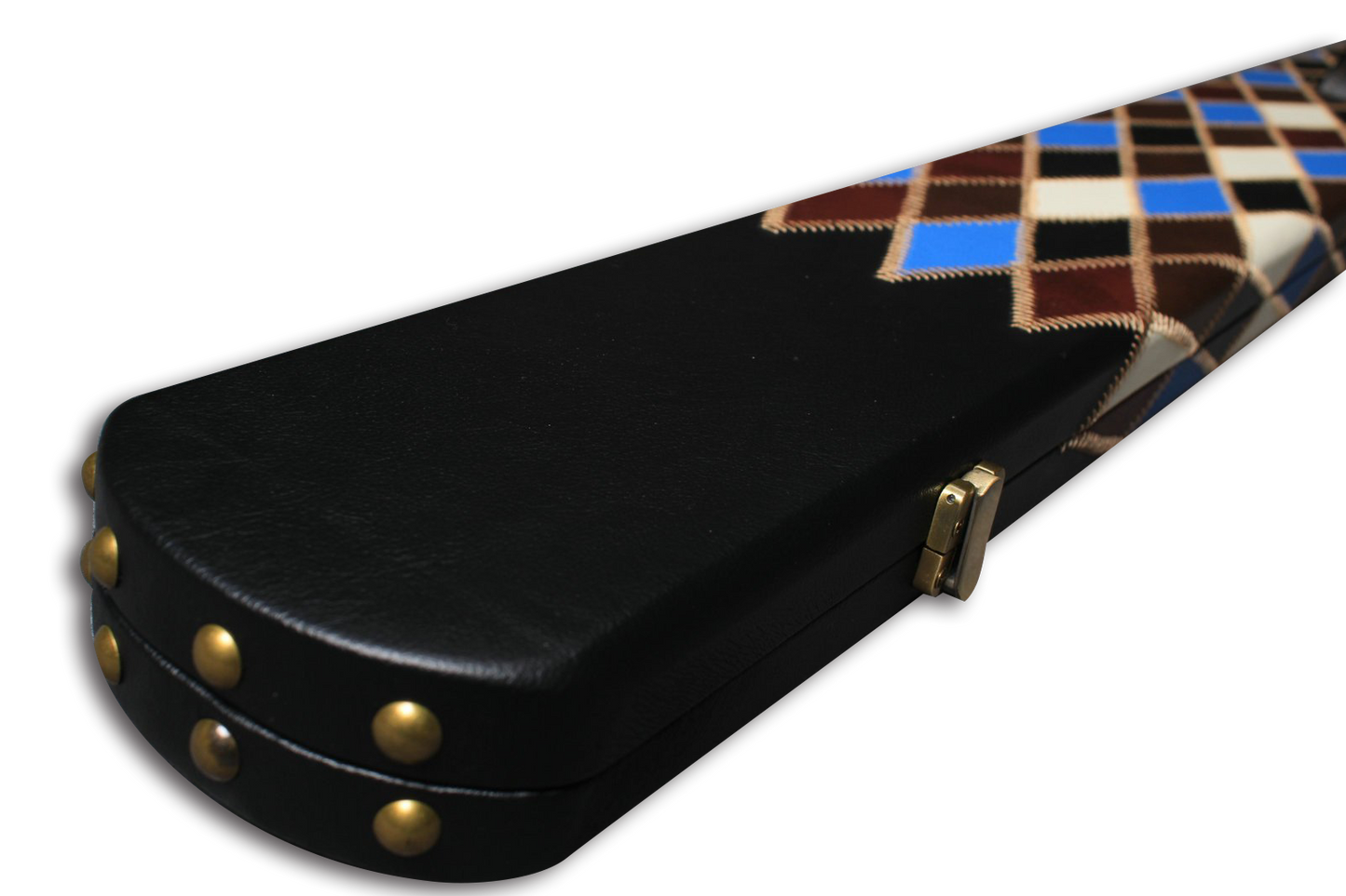 ONE PIECE WIDE BILLIARDS POOL SNOOKER CUE CASE GORGEOUS LOOK WITH 3 SLOTS J6107-11