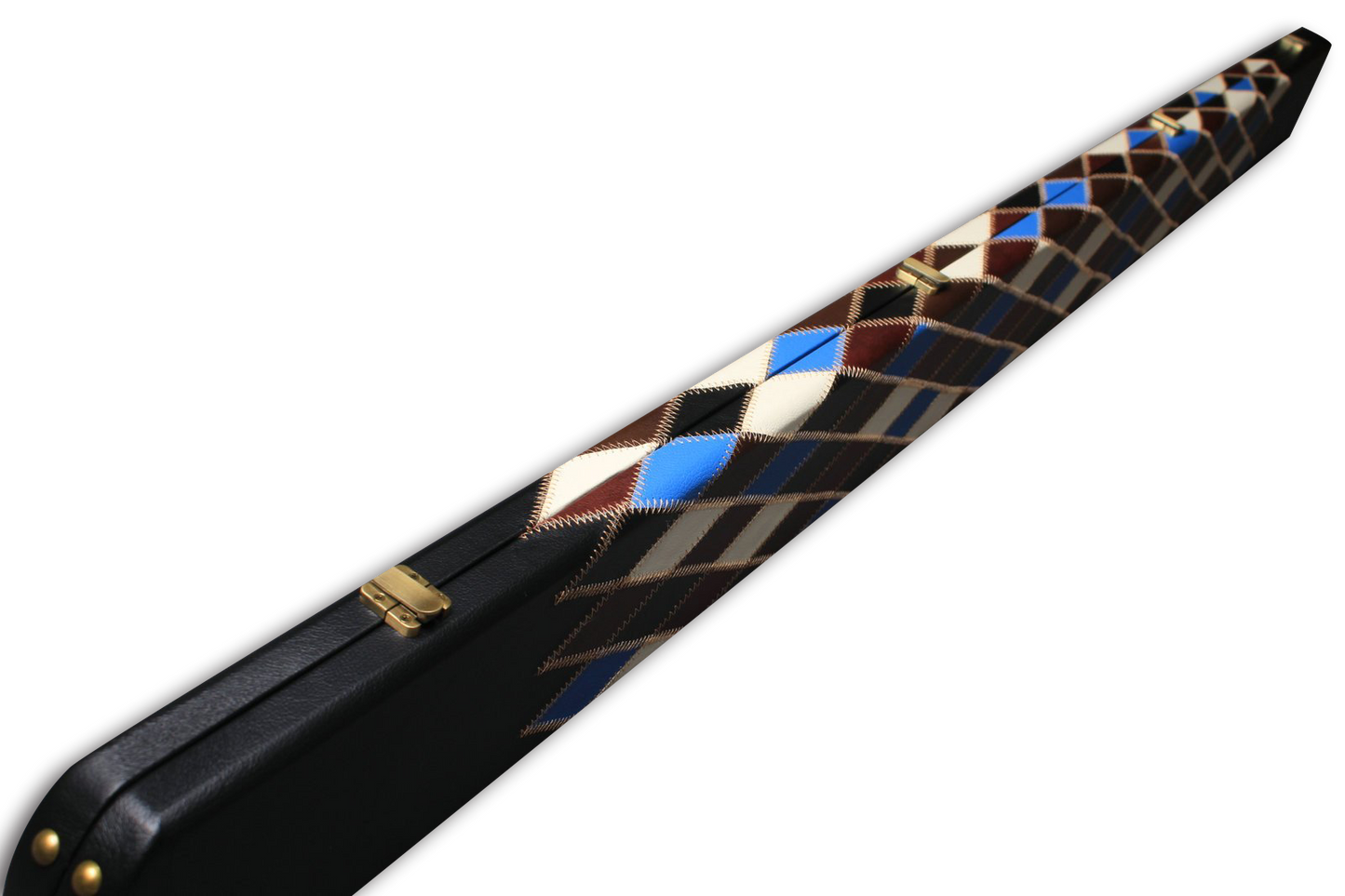 ONE PIECE WIDE BILLIARDS POOL SNOOKER CUE CASE GORGEOUS LOOK WITH 3 SLOTS J6107-11