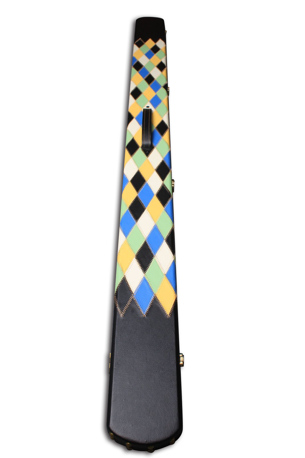 ONE PIECE WIDE BILLIARDS POOL SNOOKER CUE CASE GORGEOUS LOOK WITH 3 SLOTS J6107-12