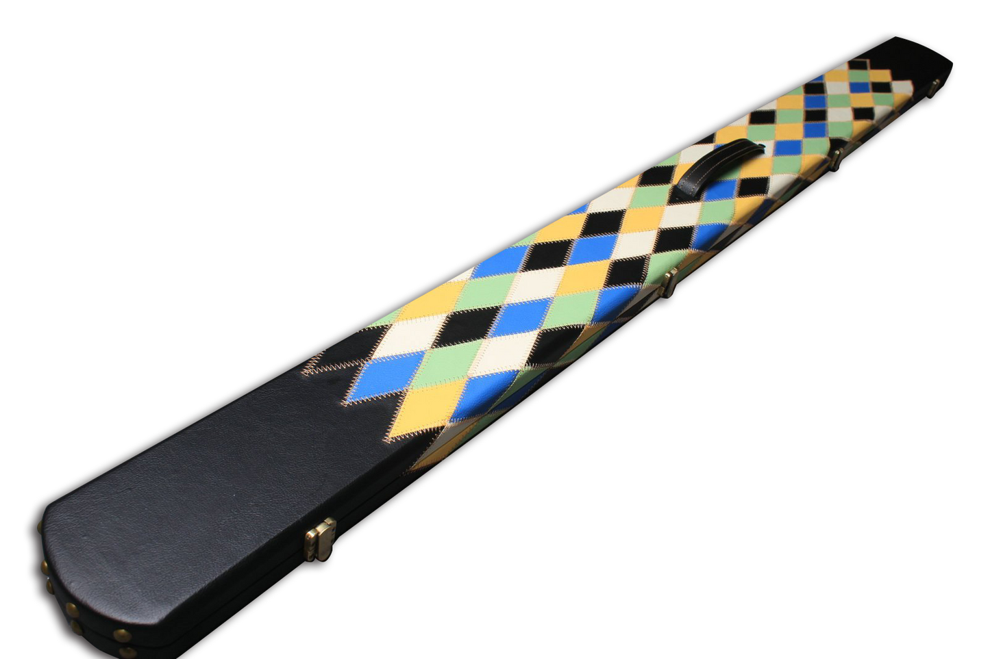 ONE PIECE WIDE BILLIARDS POOL SNOOKER CUE CASE GORGEOUS LOOK WITH 3 SLOTS J6107-12