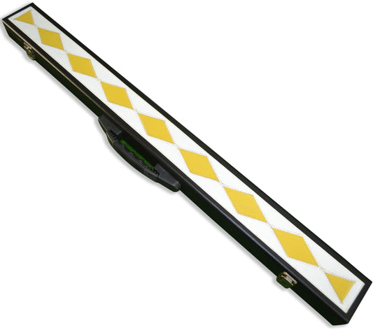 1/2 HANDMADE HARD SNOOKER CUE CASE 2PC POOL CUE CASE E6046-3