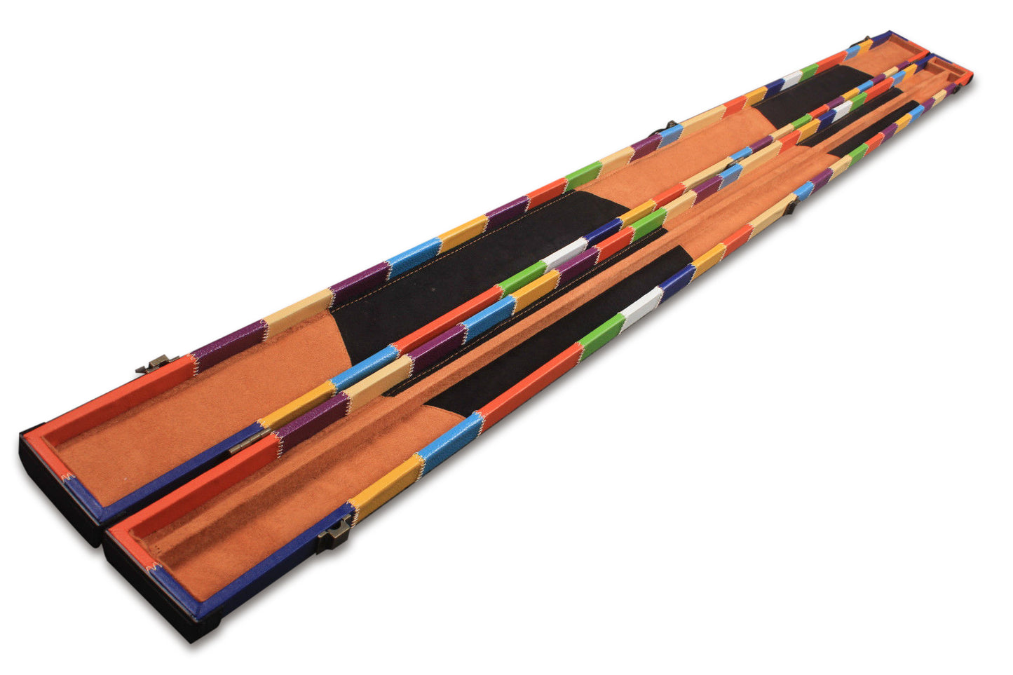 3/4 HANDMADE HARD SNOOKER CUE CASE POOL CUE CASE E6164