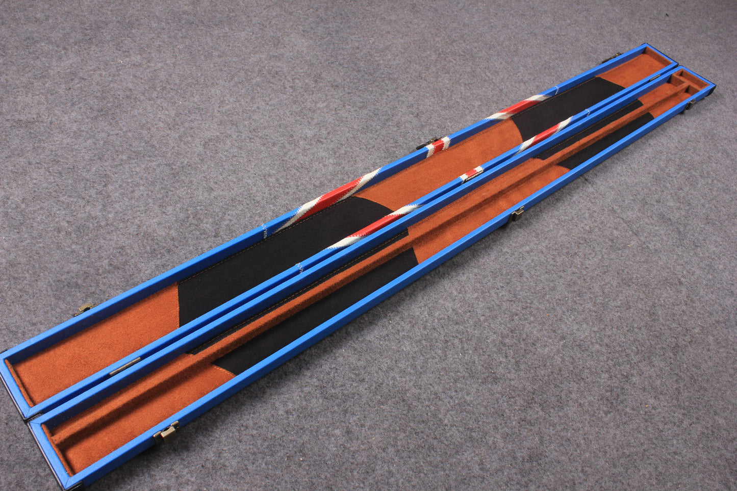3/4 HANDMADE HARD SNOOKER CUE CASE POOL CUE CASE UNION JACK FLAG E6107