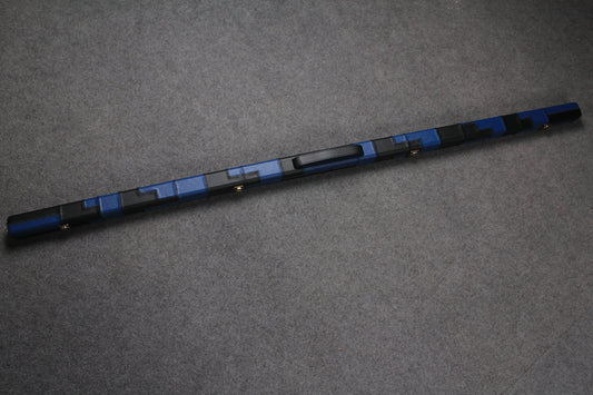 ONE PIECE SLIM NAVY/BLACK SNOOKER CUE CASE STUD ENDS ML1A