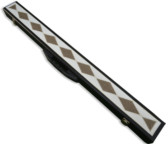 1/2 HANDMADE HARD SNOOKER CUE CASE 2PC POOL CUE CASE E6046-1