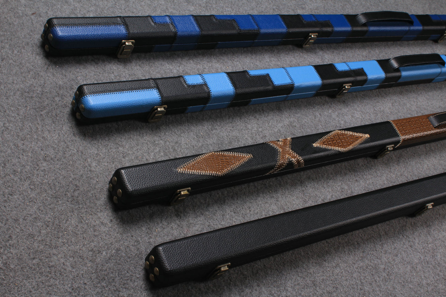 ONE PIECE SLIM SNOOKER CUE CASE STUD ENDS