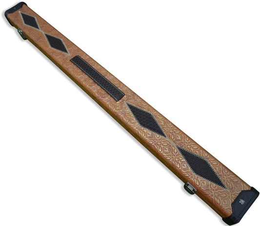 1/2 HANDMADE HARD SNOOKER CUE CASE 2PC POOL CUE CASE F6304-3