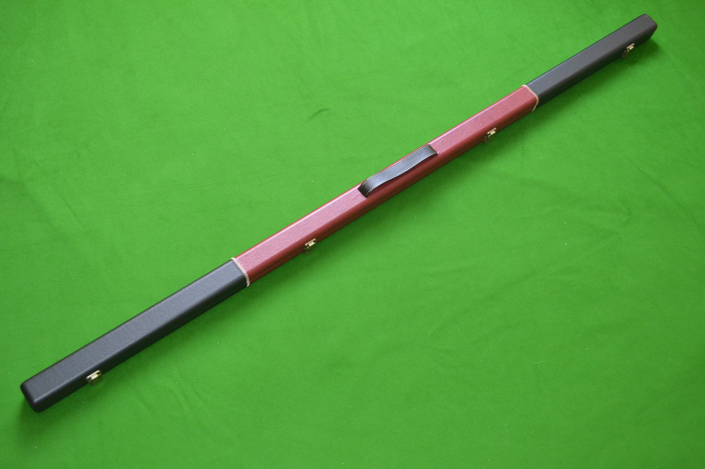 ONE PIECE SLIM BLUE/BLACK SNOOKER CUE CASE STUD ENDS ML1G