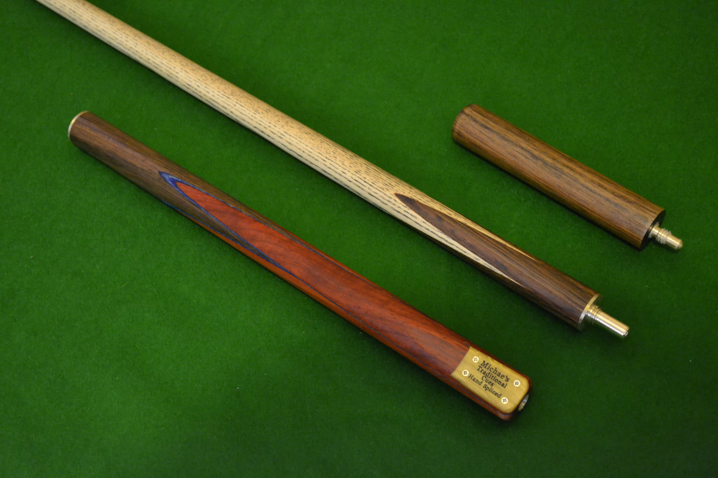 MICHAEL'S HANDMADE ASH SNOOKER CUE 3/4 JOINTED WD11