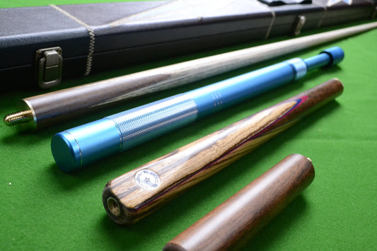 Star handmade 3/4 snooker cue set with case & extensions wd21