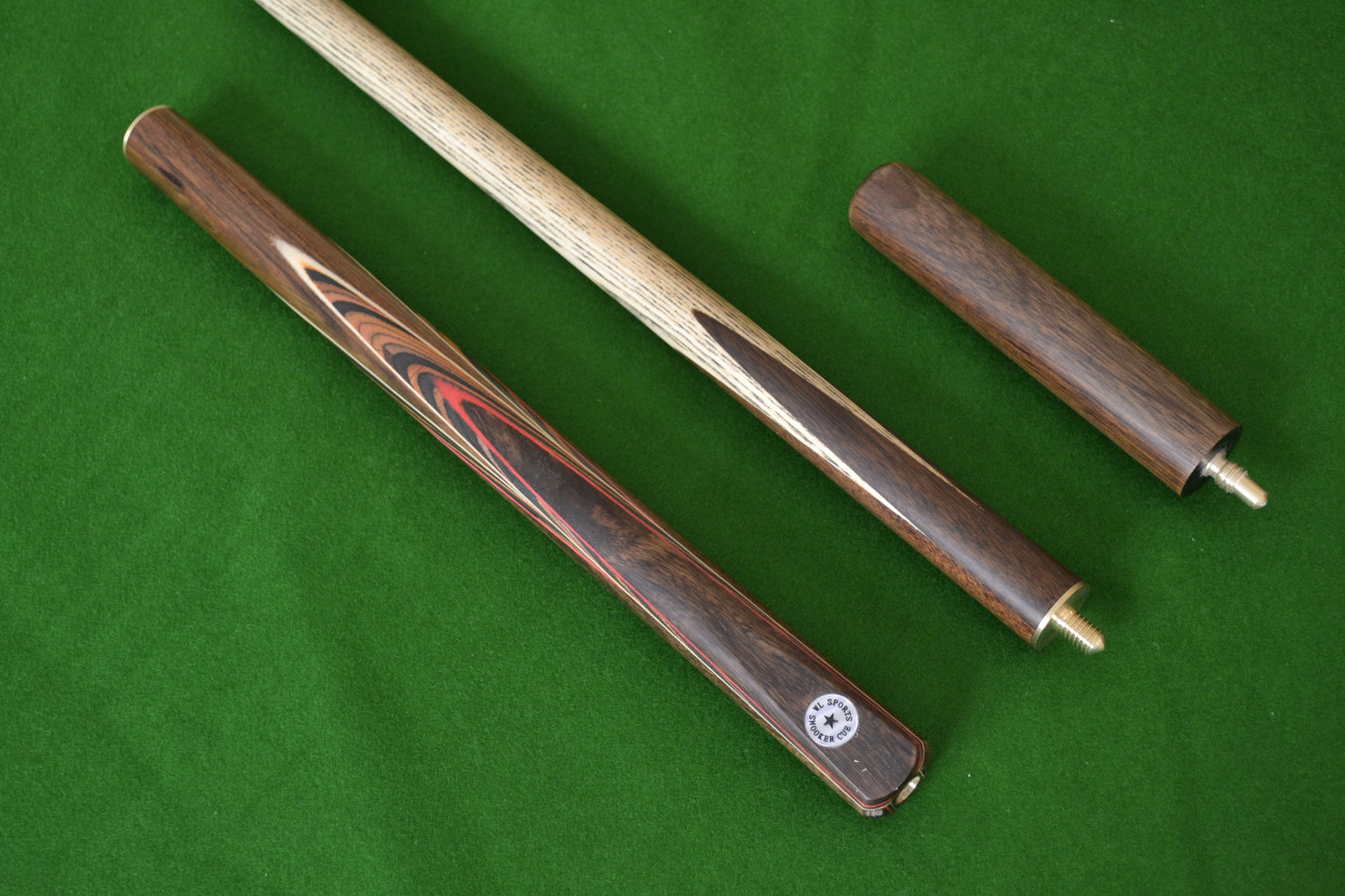 W&L SPORTS STAR 3/4 HAND SPLICED ROSEWOOD ASH SNOOKER CUE JXE12