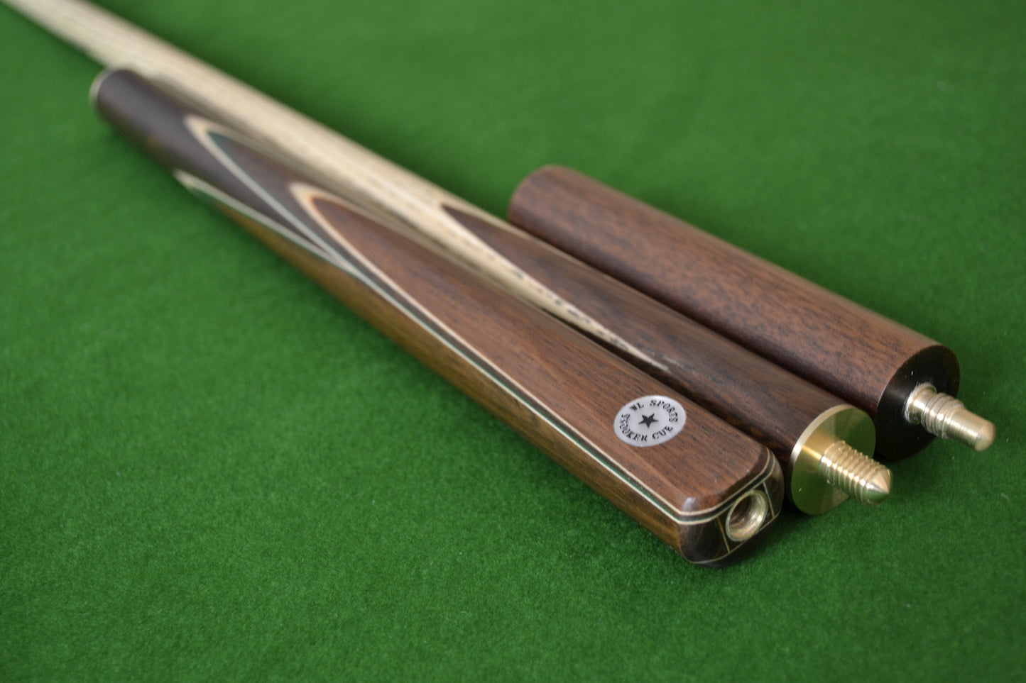 W&L SPORTS STAR 3/4 HAND SPLICED ROSEWOOD ASH SNOOKER CUE JXE8