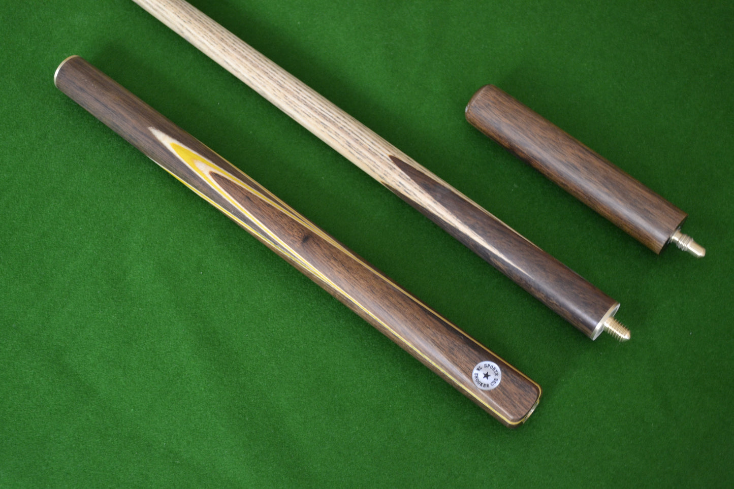 W&L SPORTS STAR 3/4 HAND SPLICED ROSEWOOD ASH SNOOKER CUE JXE5
