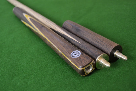W&L SPORTS STAR 3/4 HAND SPLICED ROSEWOOD ASH SNOOKER CUE JXE5