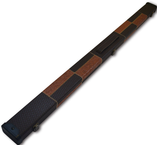 3/4 HANDMADE HARD SNOOKER CUE CASE POOL CUE CASE E6066
