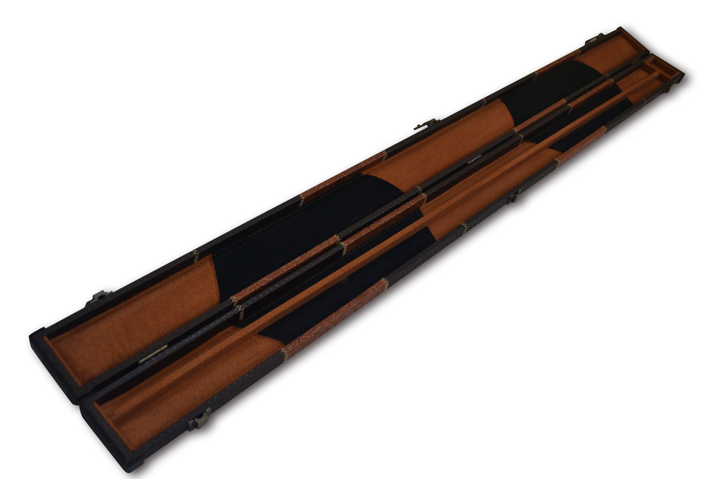 3/4 HANDMADE HARD SNOOKER CUE CASE POOL CUE CASE E6066