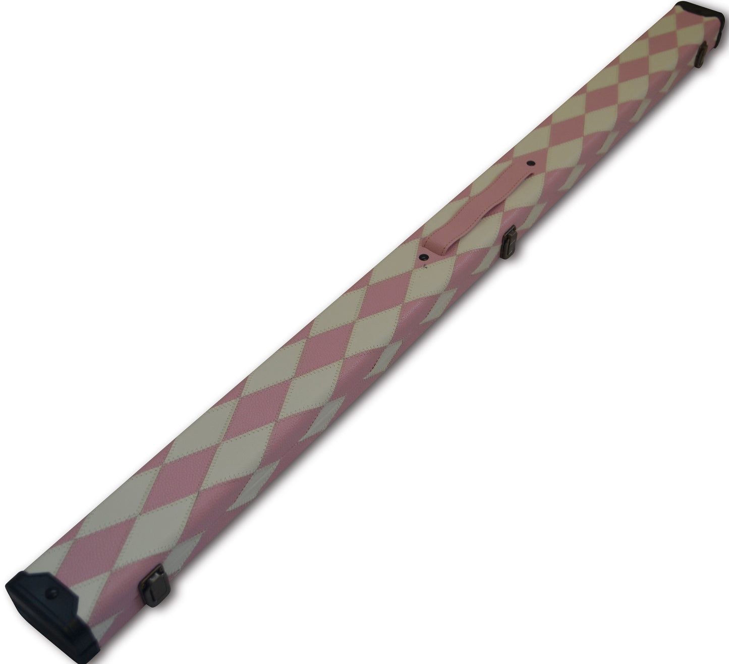 3/4 HARLEQUIN HANDMADE HARD DIAMOND CUE CASE MULTI COLOURED - SNOOKER OR POOL CUES E6121-6