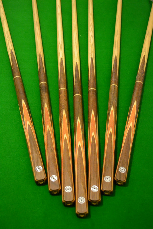 W&L SPORTS STAR 3/4 HAND SPLICED ROSEWOOD ASH SNOOKER CUE JXE18