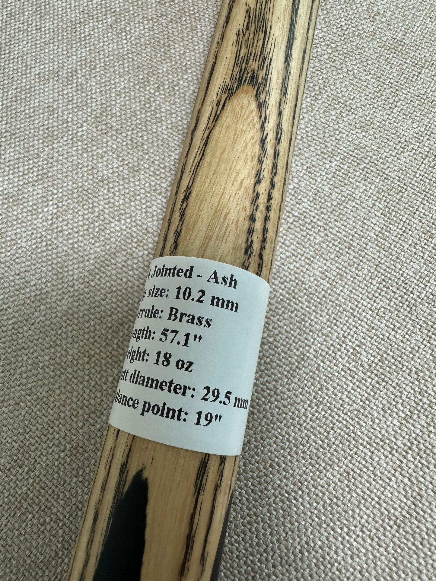 Handmade Pro 3/4 Jointed Black Ebony Cue 10.2 mm Tip